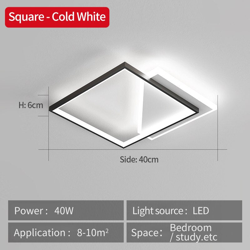 LED-lysekrone i taket