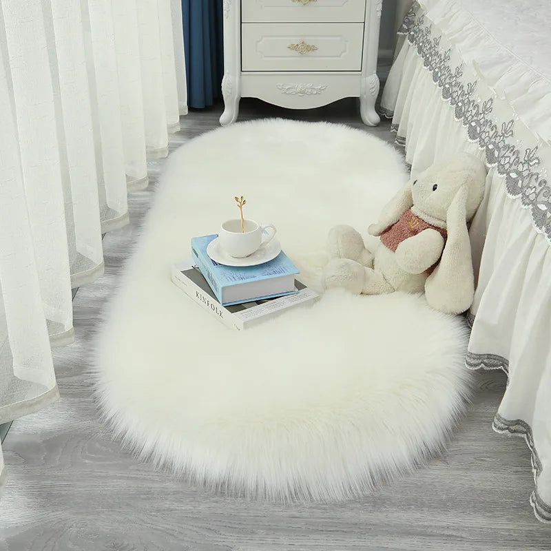 Winnie Soft Fluffy Rug – Morbido Tappeto in Pelliccia Sintetica per Camera da Letto e Soggiorno