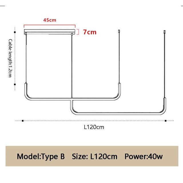 Goccia LED moderna e minimalista