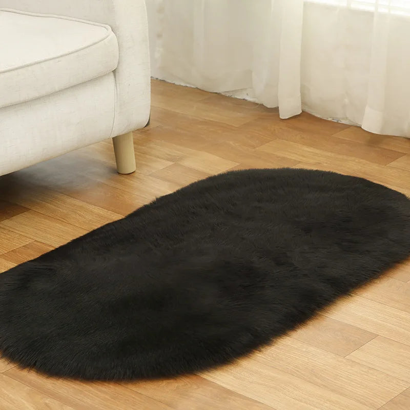 Tapis en fausse fourrure Winnie Fluffy – Tapis de chambre doux et confortable pour la décoration intérieure