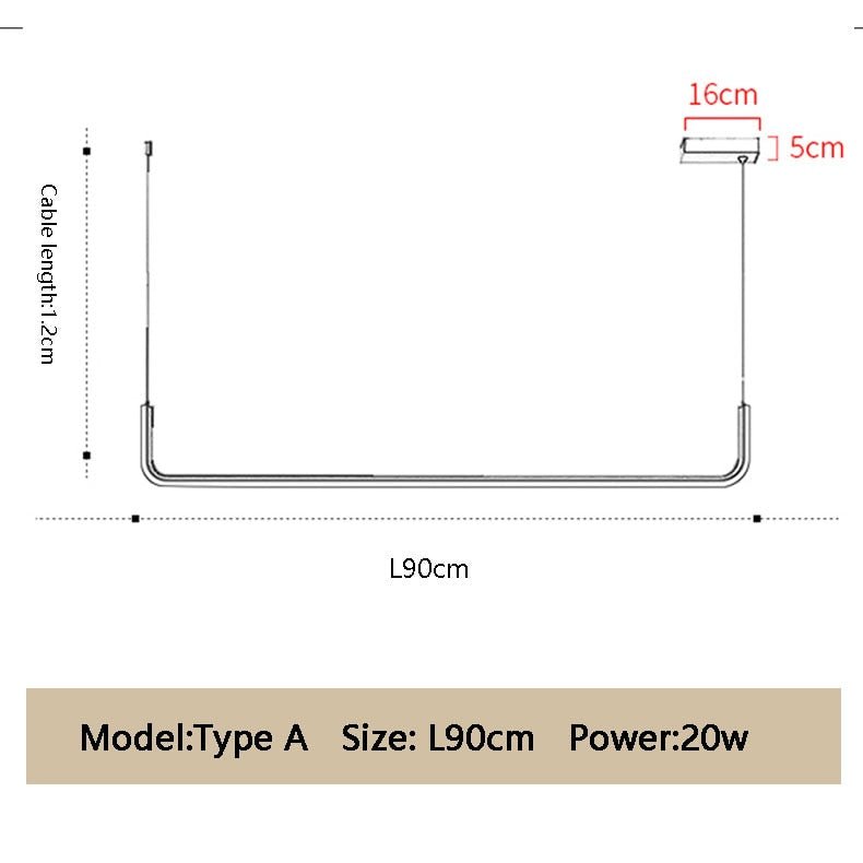 Moderne minimalistische LED-druppel