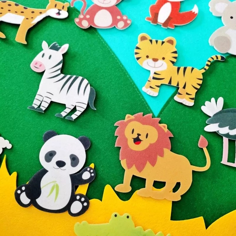 DIY Animal™ - Fixez les animaux en place - Planche de feutre sur le thème DIY Animal