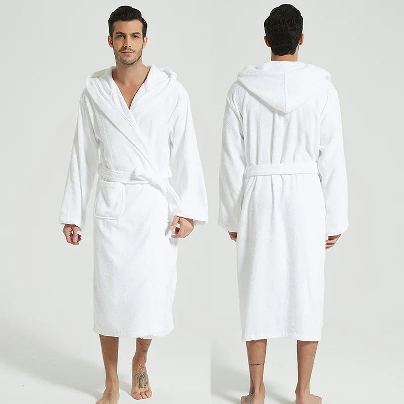 SpaLux - Cotton Hooded Bathrobe