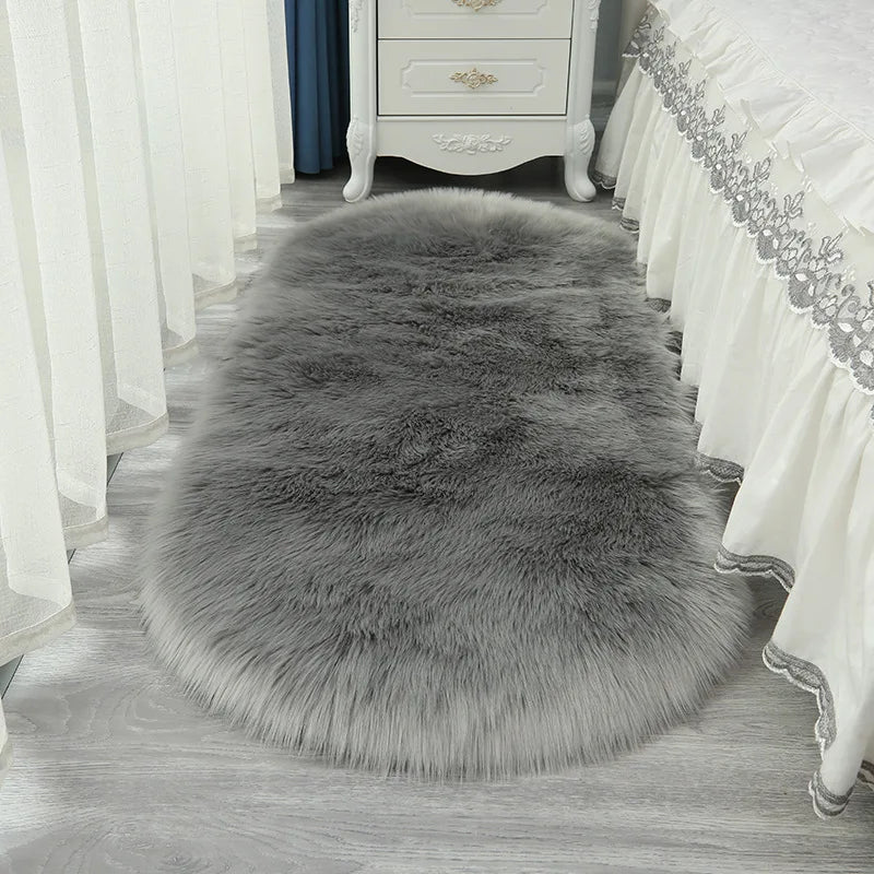 Tapis en fausse fourrure Winnie Fluffy – Tapis de chambre doux et confortable pour la décoration intérieure