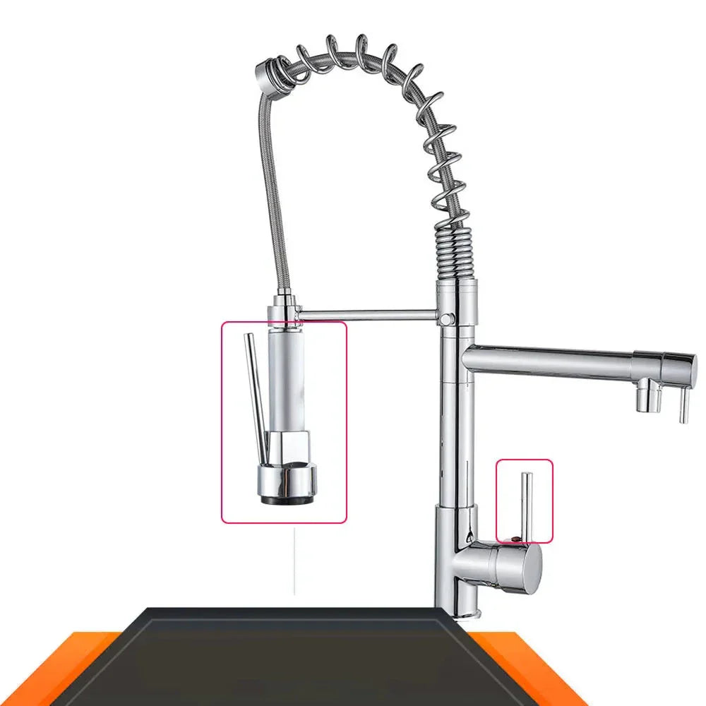 StreamFlex – uttrekkbar kran med doble tuter