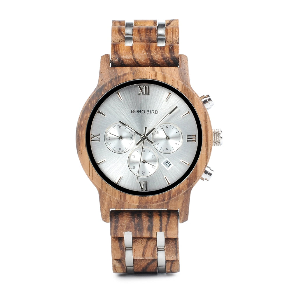 BOBOBIRD Houten Horloge