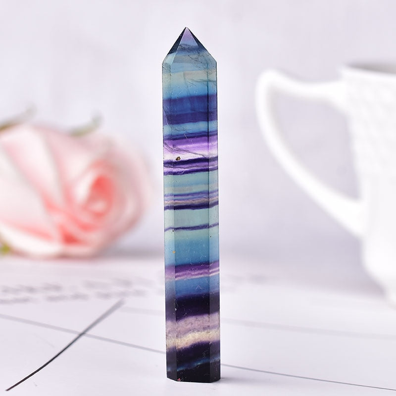 Kristall Miniatur Obelisk Dekor