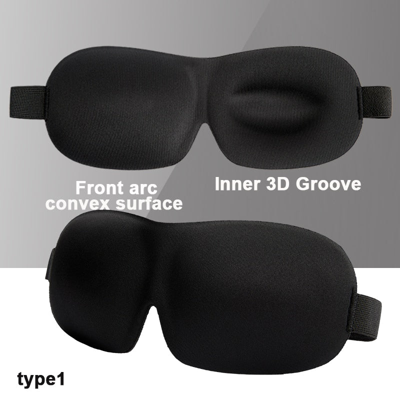 3D Sleep Mask | Light Blocking and Soft Padded