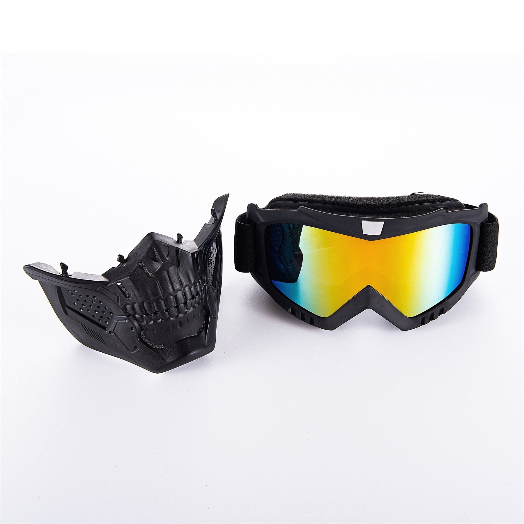 Motorradbrille Totenkopfmaske