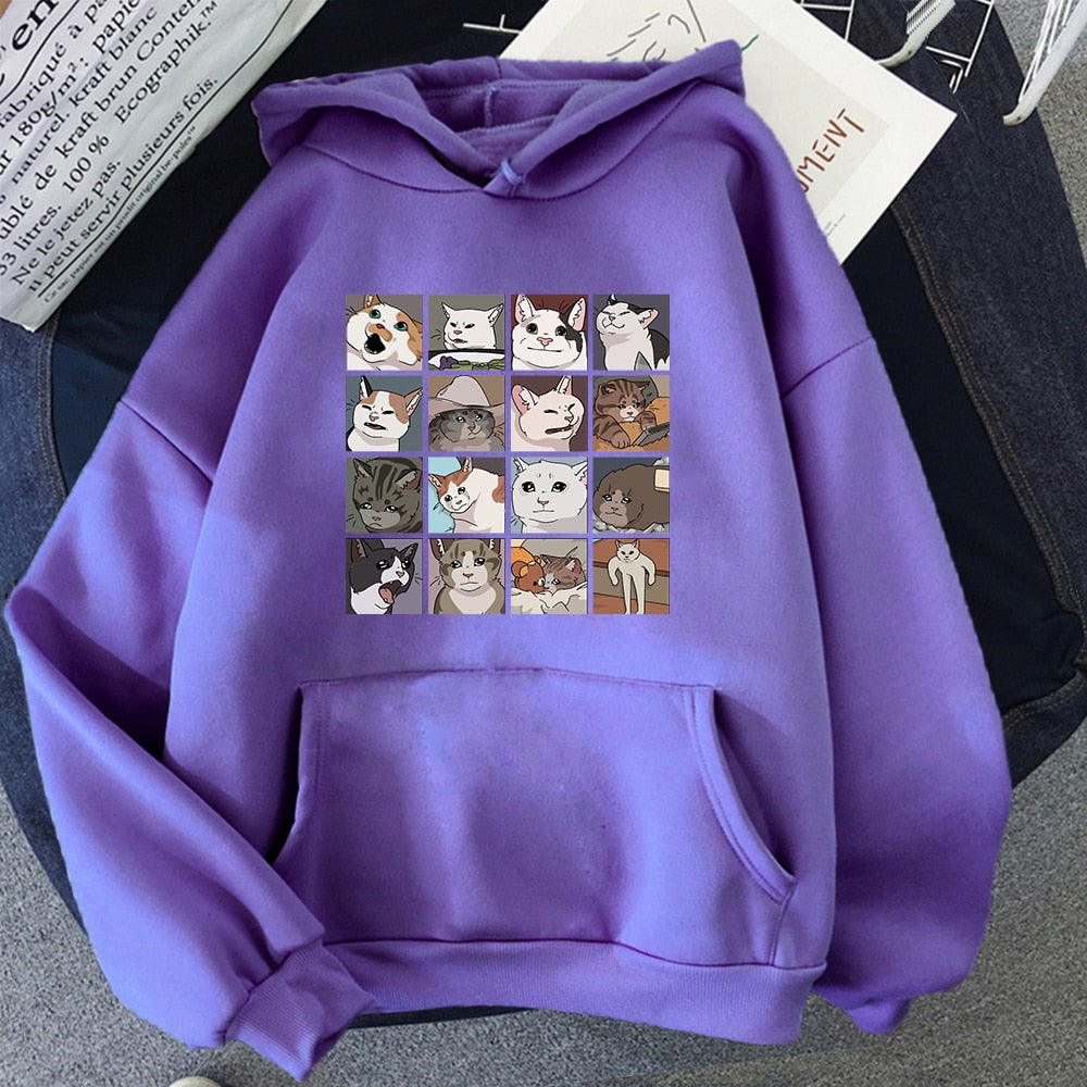 Sudadera con capucha de Meme Cats