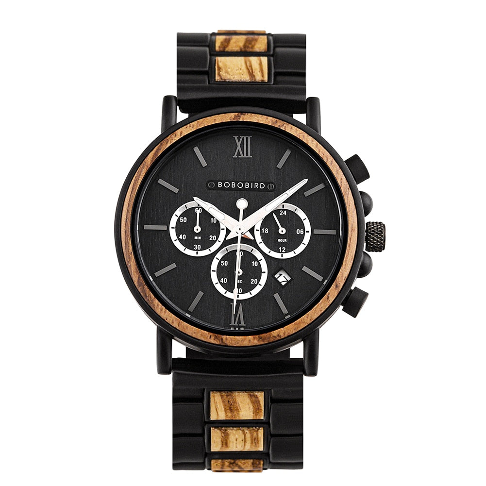 Reloj de madera BOBOBIRD