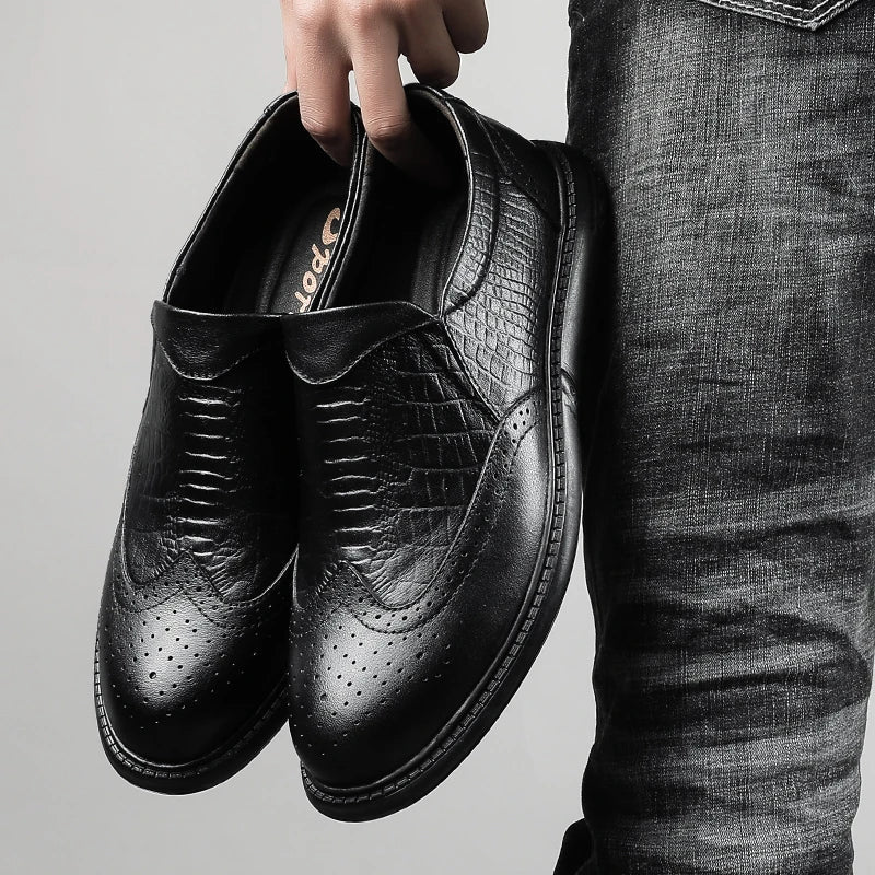 Chaussures en cuir de luxe ElegancePro pour hommes