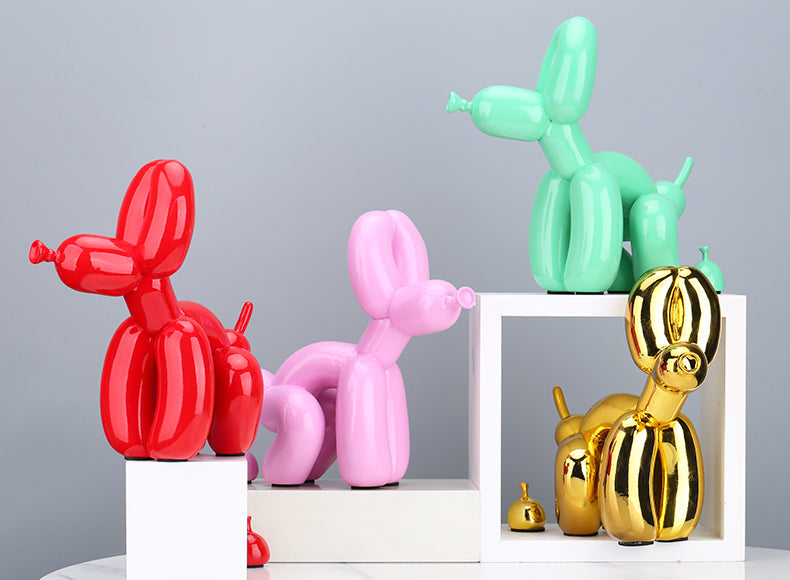 Balloon Dog Pooping Statue