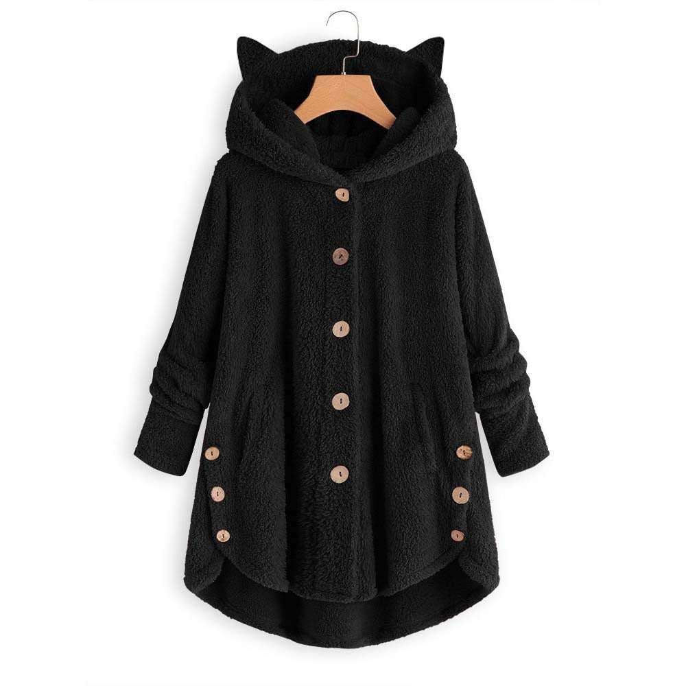 Mode Cat Ears Hoodie Coat