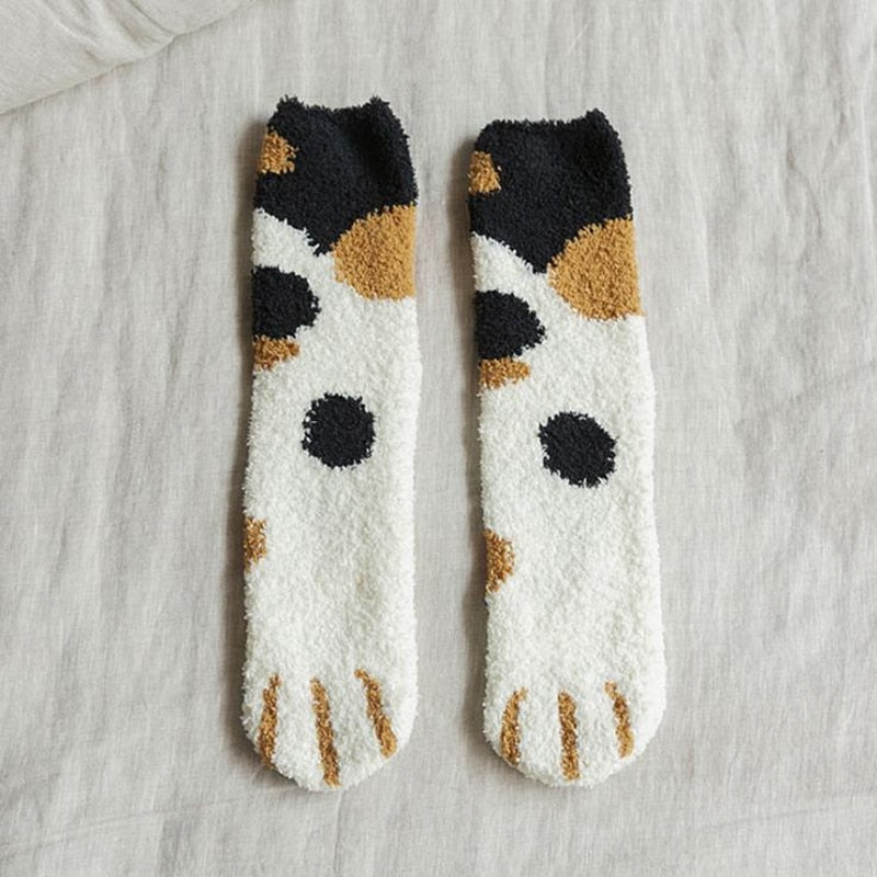 Socken mit Katzenzehenbohnen