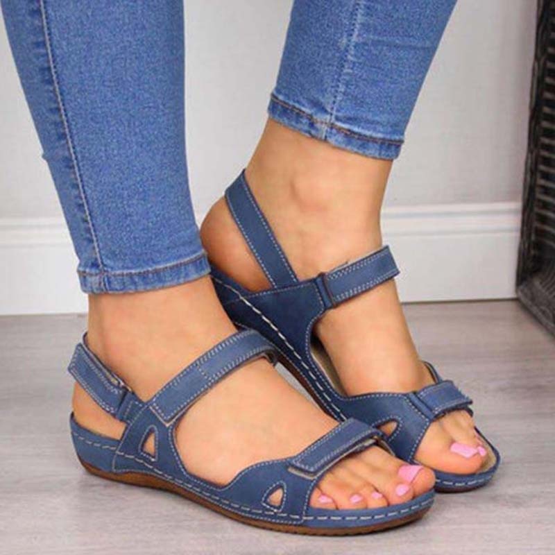 Zomergeluk Clark | Orthopedische zomersandalen met klittenbandsluiting voor dames