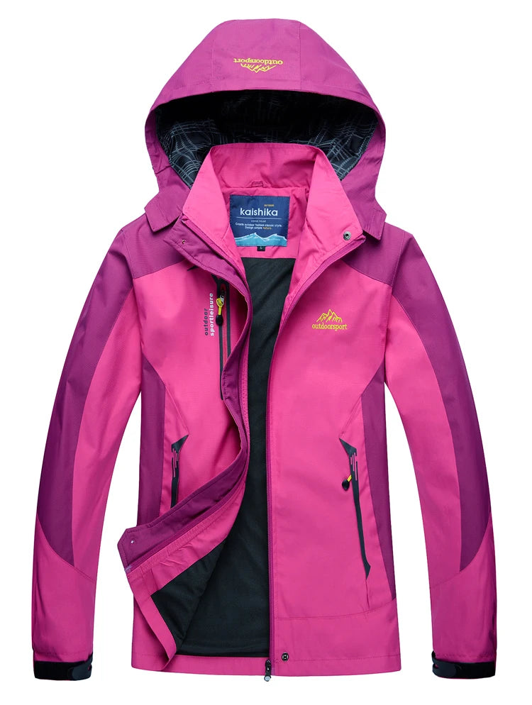 Women's Autumn Outdoor Jacket – Waterproof & Windproof for Hiking, Climbing, & Travel