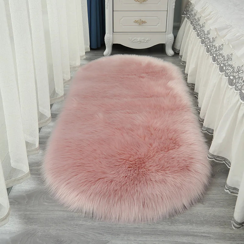 Tapis en fausse fourrure Winnie Fluffy – Tapis de chambre doux et confortable pour la décoration intérieure