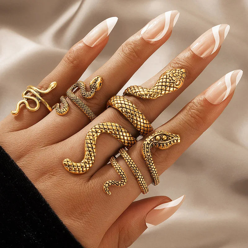 Victorian Snake Ring Set