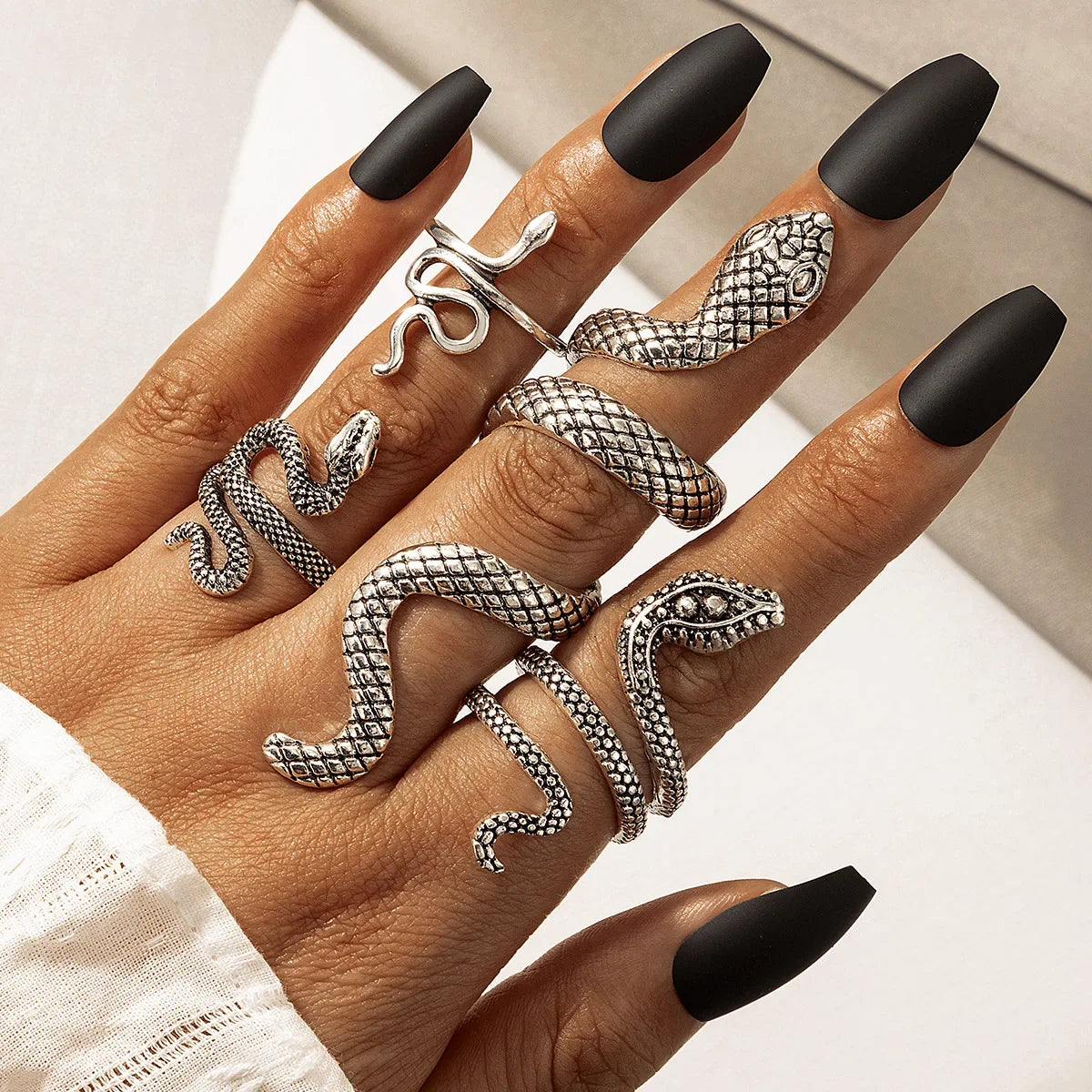 Victorian Snake Ring Set