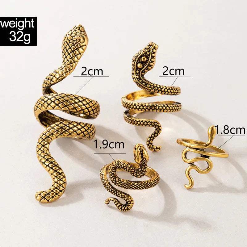 Victorian Snake Ring Set