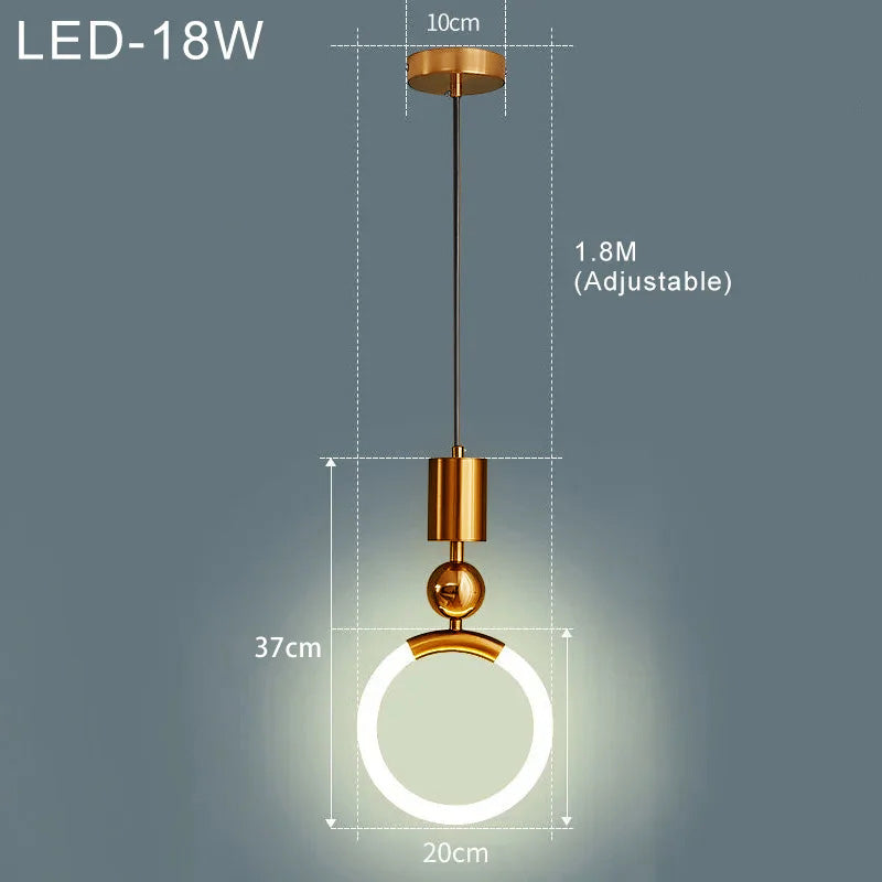 Elegante – Lámpara colgante nórdica de diseño sencillo