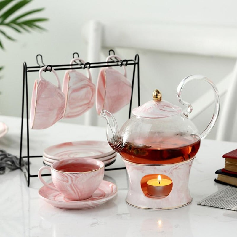 Ren Elegans Porslin & Glas Teapot Set