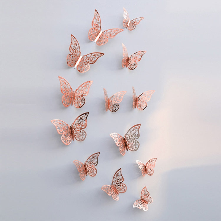 Pegatinas de pared de mariposas en 3D | Perfecto para bodas