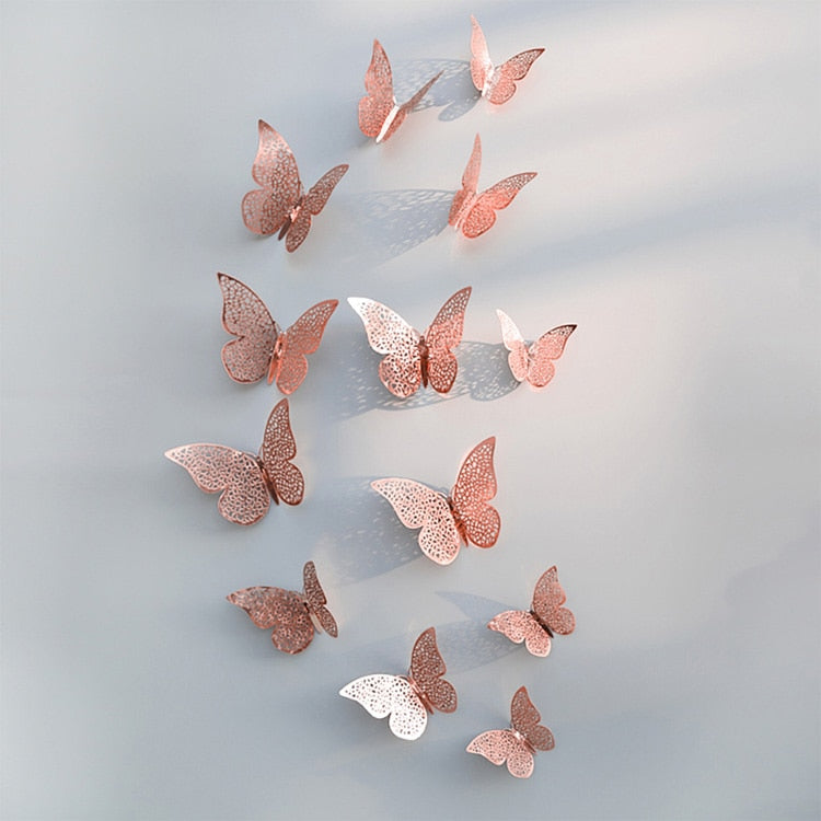 Pegatinas de pared de mariposas en 3D | Perfecto para bodas