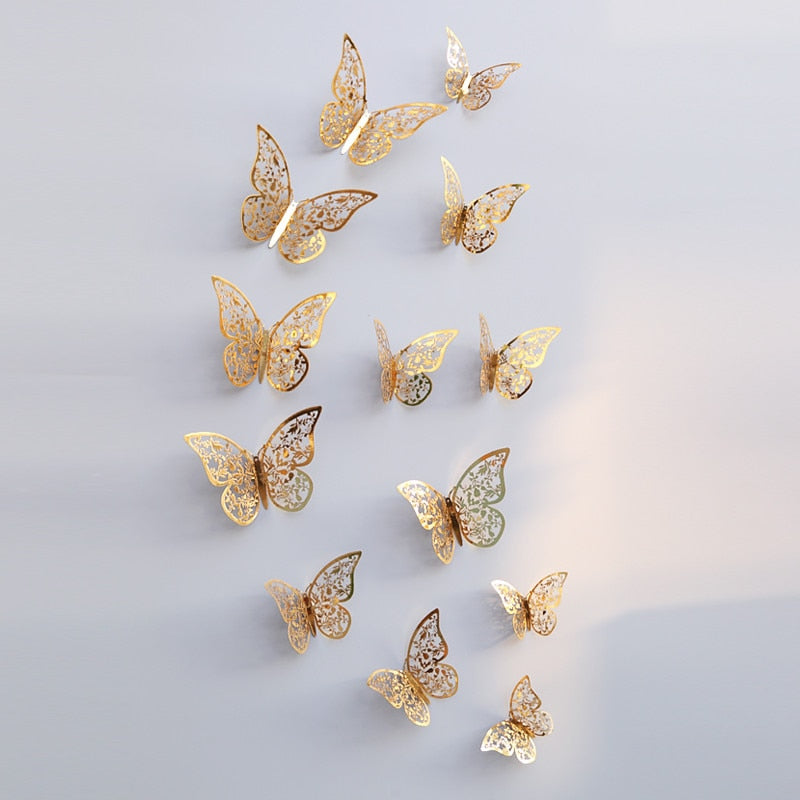 Pegatinas de pared de mariposas en 3D | Perfecto para bodas