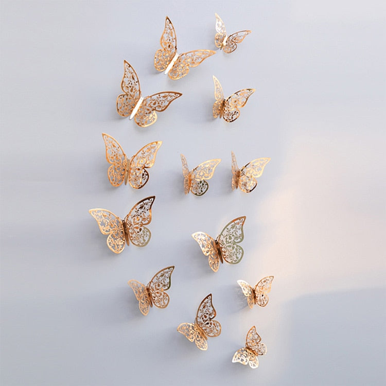 Pegatinas de pared de mariposas en 3D | Perfecto para bodas