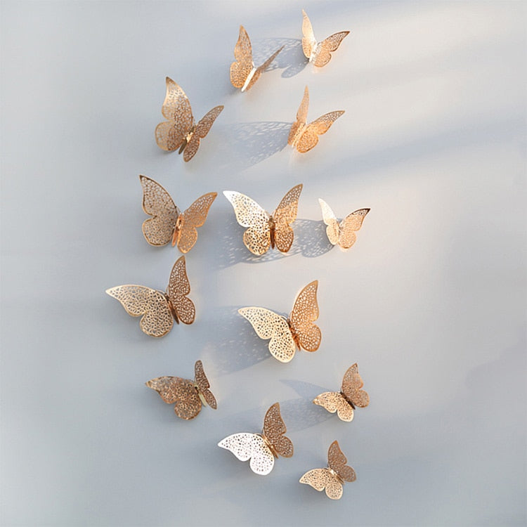 Pegatinas de pared de mariposas en 3D | Perfecto para bodas