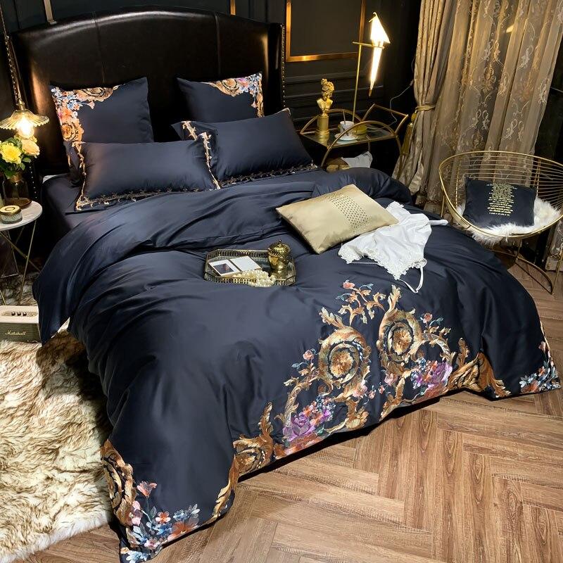 Leroux Egyptian Cotton Premium Embroidery Bedding Set