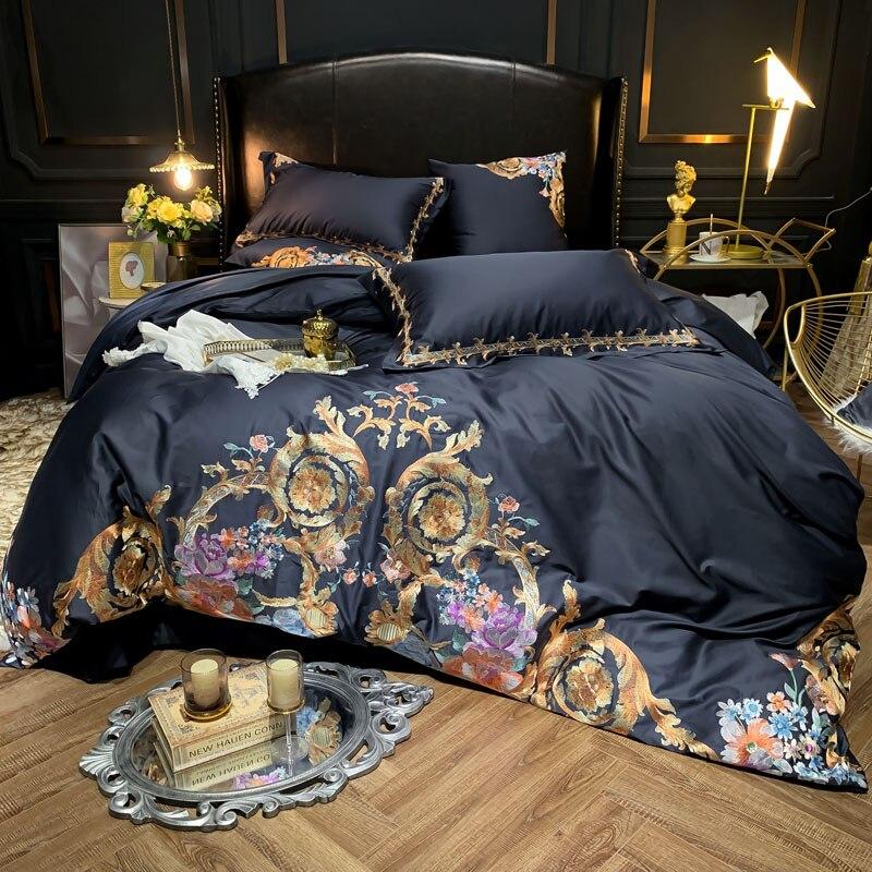 Leroux Egyptian Cotton Premium Embroidery Bedding Set