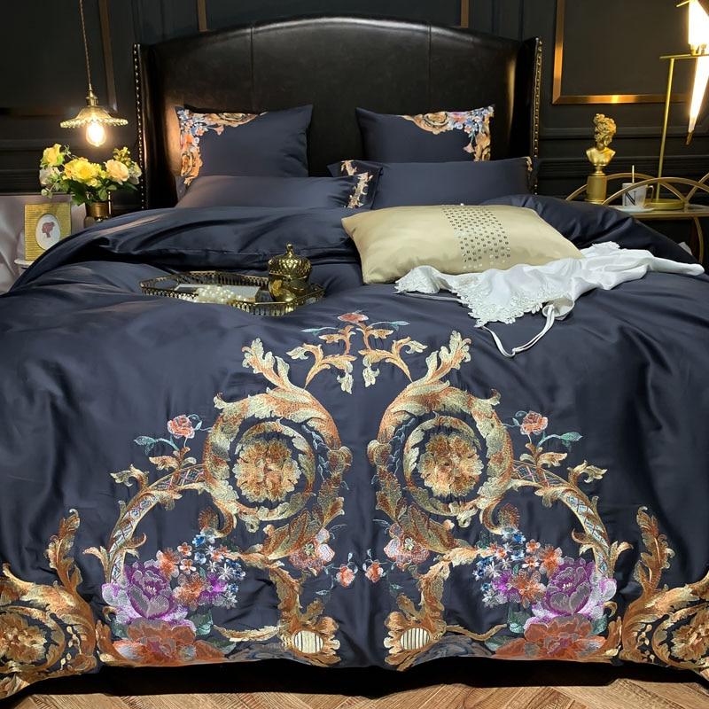 Leroux Egyptian Cotton Premium Embroidery Bedding Set