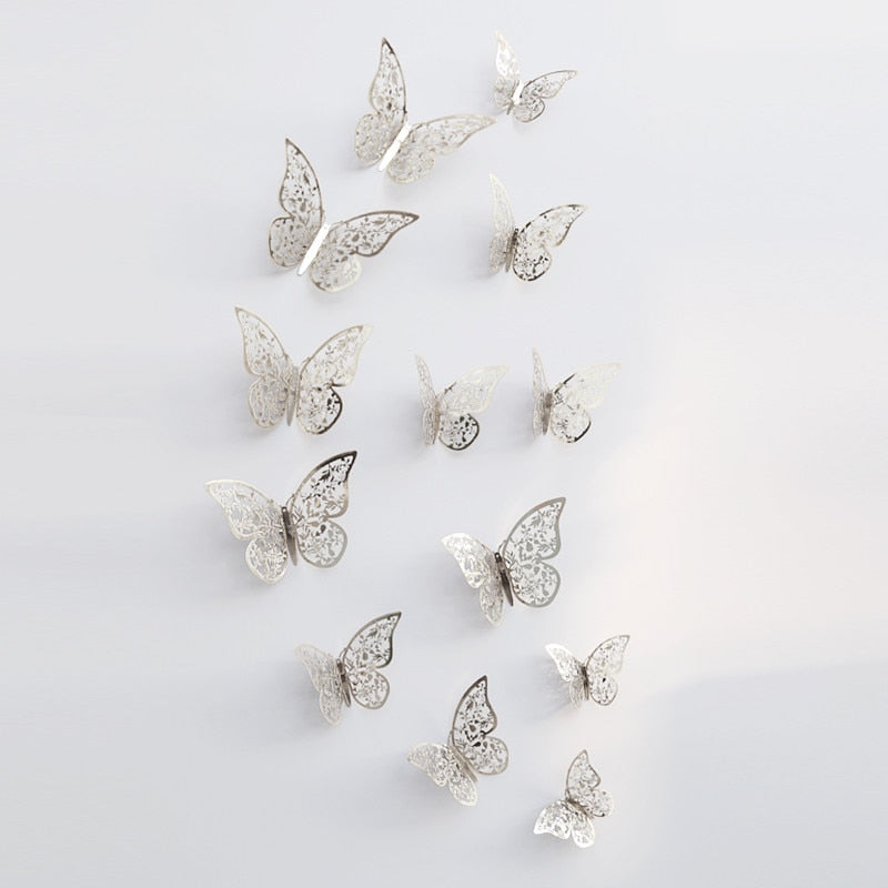 Pegatinas de pared de mariposas en 3D | Perfecto para bodas