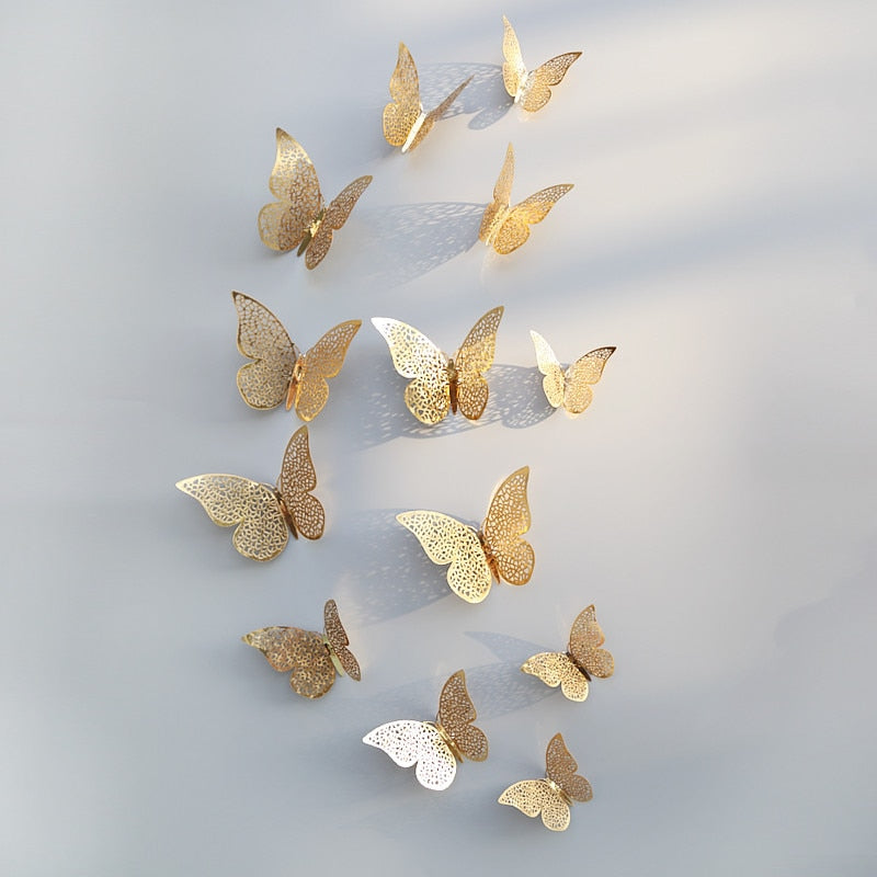 Pegatinas de pared de mariposas en 3D | Perfecto para bodas