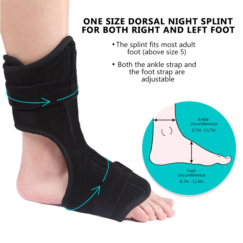 Turno de noche dorsal para fascitis plantar