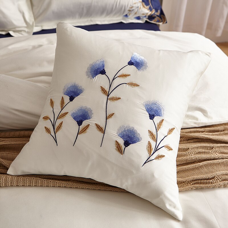 Zaydena Luxury Embroidered Egyptian Cotton Bedding Set