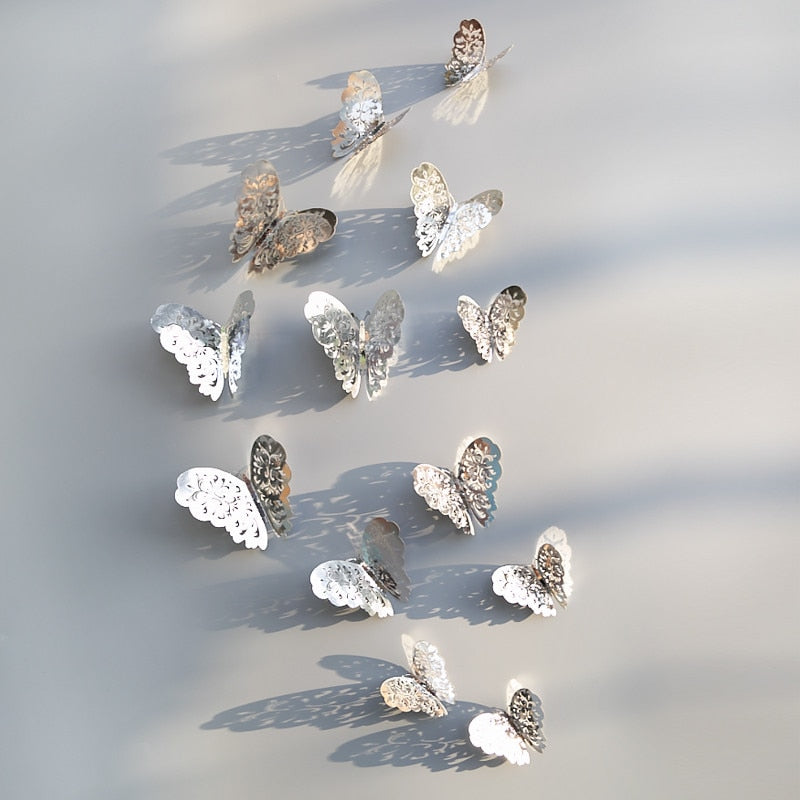 Pegatinas de pared de mariposas en 3D | Perfecto para bodas