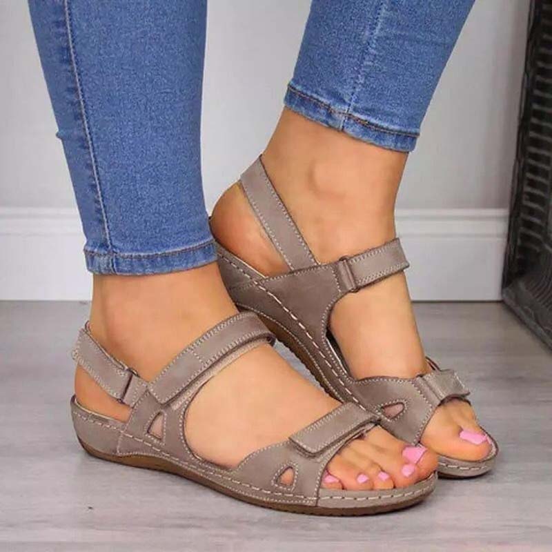 Summer Bliss Clark | Orthopedic summer sandals with velcro fastening for women