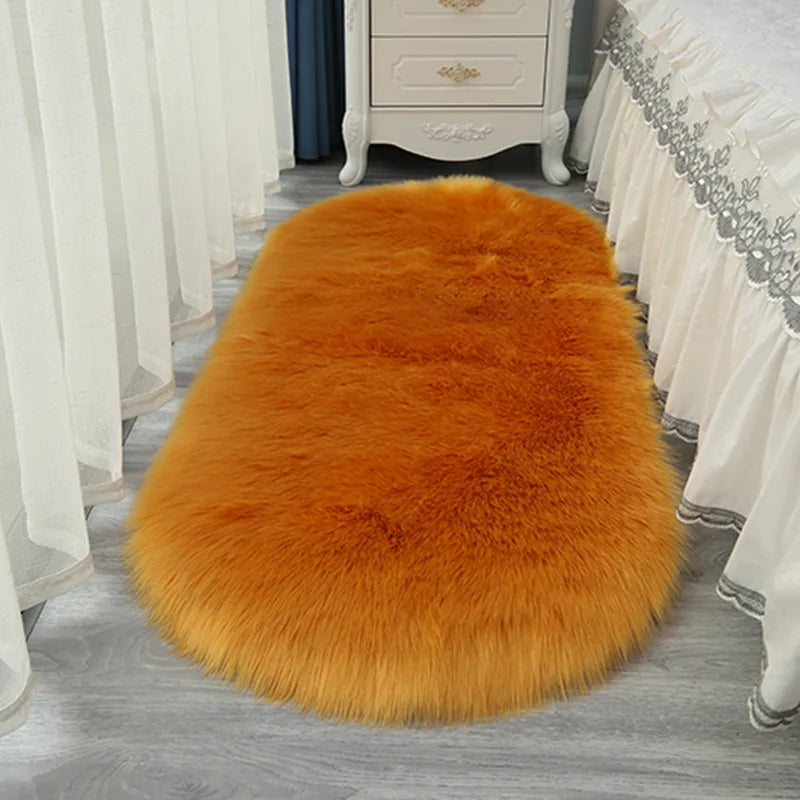 Tapis en fausse fourrure Winnie Fluffy – Tapis de chambre doux et confortable pour la décoration intérieure