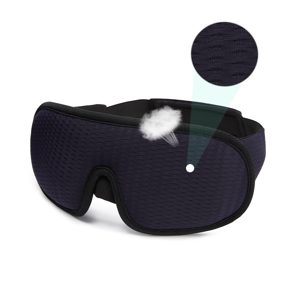 3D Sleep Mask | Valoa estävä ja pehmeä pehmustettu