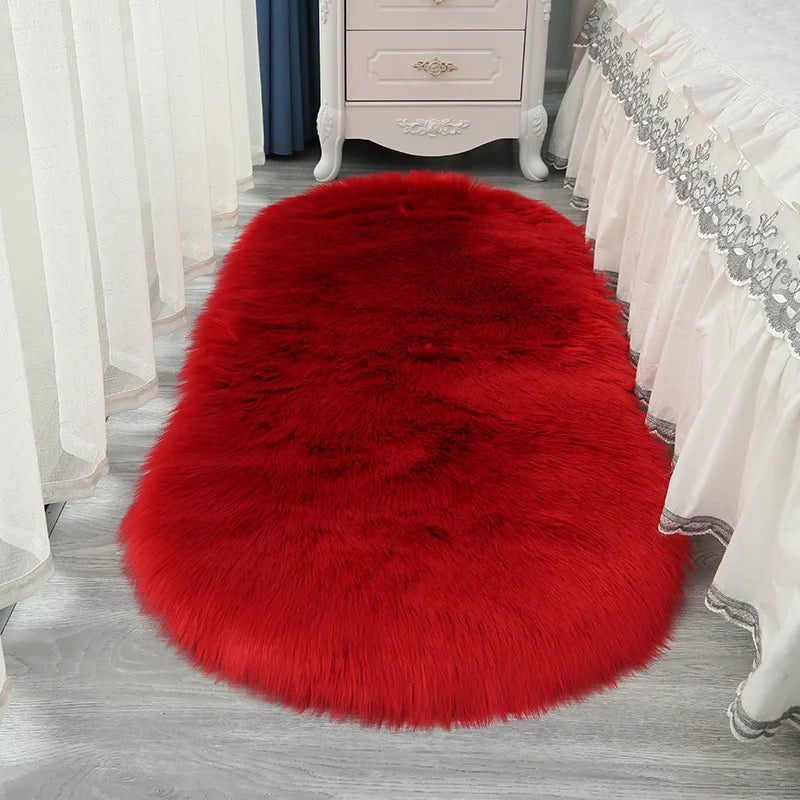 Tapis en fausse fourrure Winnie Fluffy – Tapis de chambre doux et confortable pour la décoration intérieure