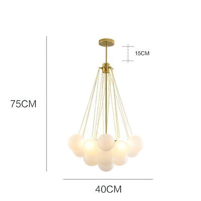 Pendant Light with Frosted Glass Balls