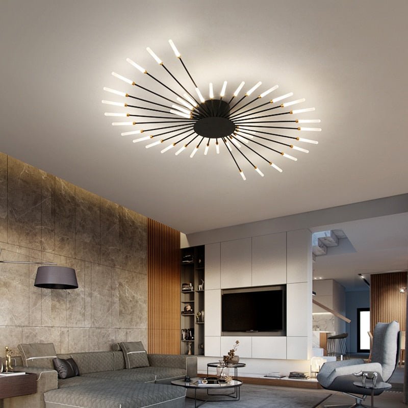 Lampe de plafond en cristal moderne