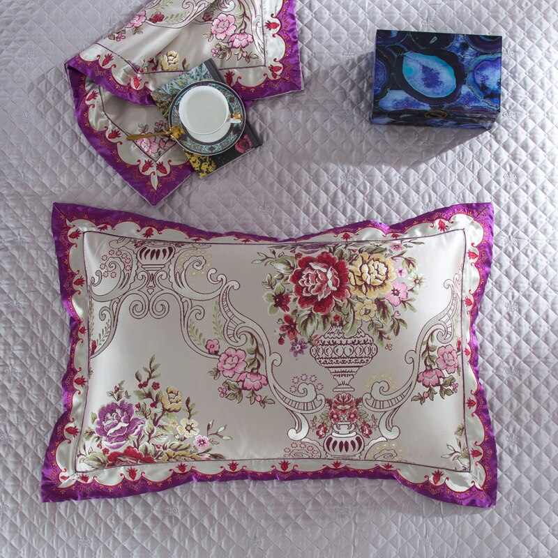 Ensemble de housse de couette en coton satiné de soie doré Kaleyra