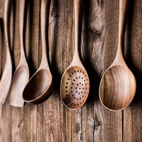 Colección culinaria Pure Teak (juego de 7 piezas)