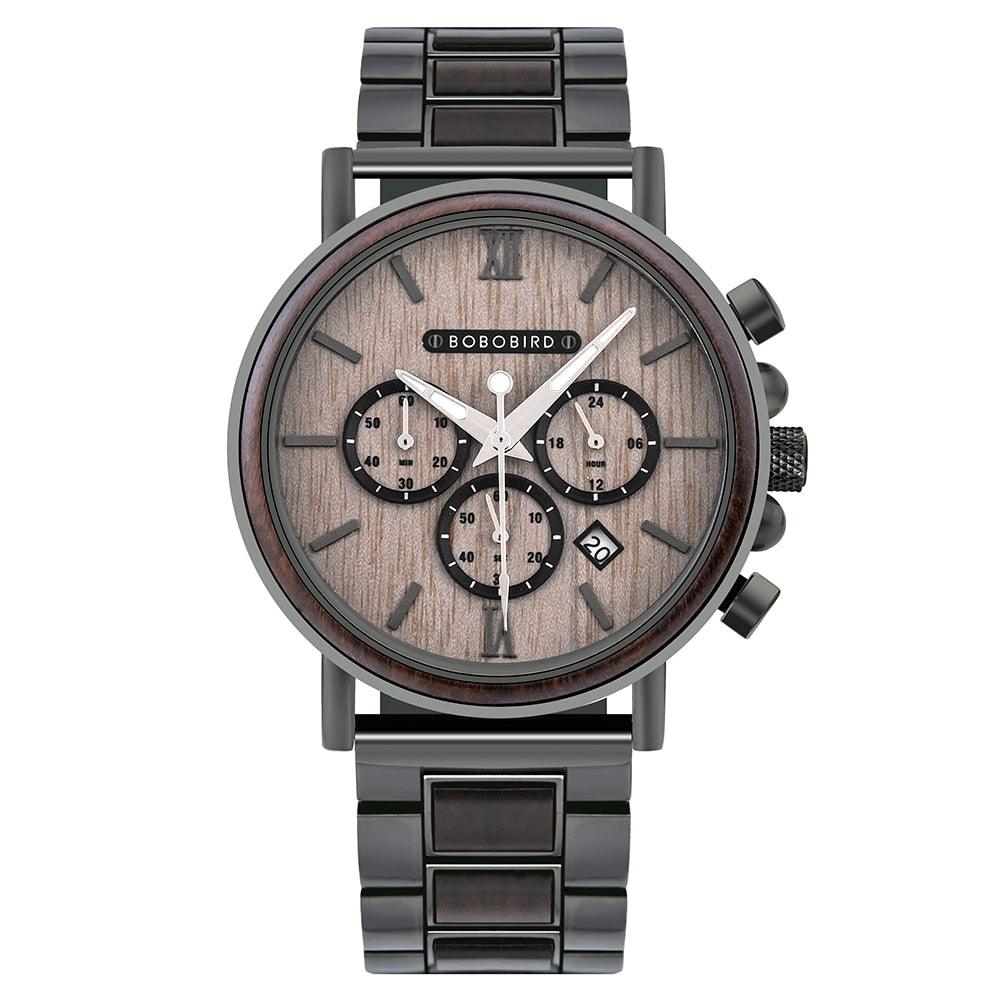 BOBOBIRD Houten Horloge