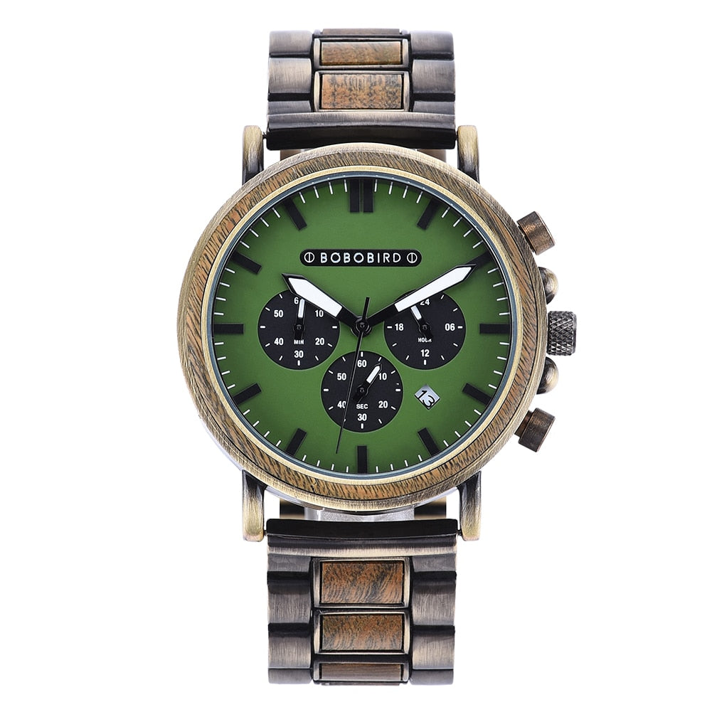 Reloj de madera BOBOBIRD